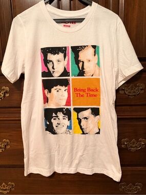 Bring Back The Time Graphic Short-Sleeve Tee - White